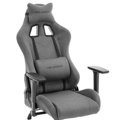 Fotel Gamingowy DELAGEAR G 606 Ciemnoszary Materiałowy