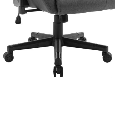 Fotel Gamingowy DELAGEAR G 606 Ciemnoszary Materiałowy - metalowa podstawa