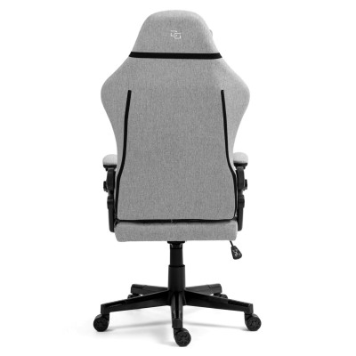 Fotel Gamingowy DELAGEAR G 404 Szary Materiałowy - widok z tyłu