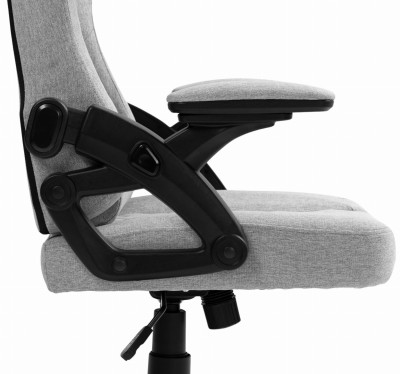 Fotel Gamingowy DELAGEAR G 404 Szary Materiałowy - podłokietniki