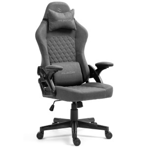 Fotel Gamingowy DELAGEAR G 404 Ciemnoszary Materiałowy
