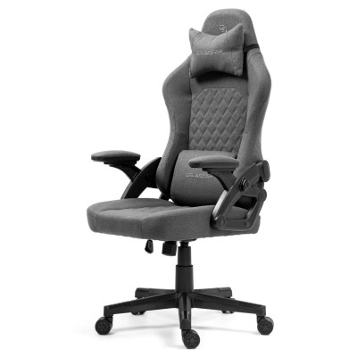 Fotel Gamingowy DELAGEAR G 404 Ciemnoszary Materiałowy