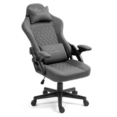 Fotel Gamingowy DELAGEAR G 404 Ciemnoszary Materiałowy