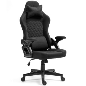 Fotel Gamingowy DELAGEAR G 404 Czarny Materiałowy