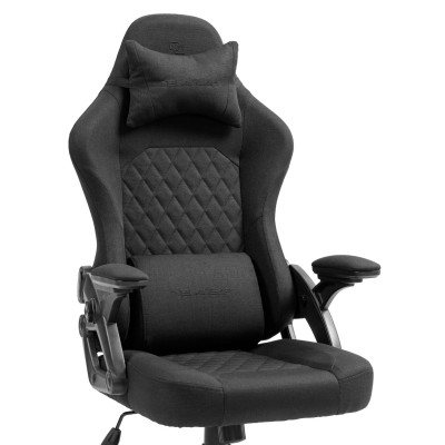 Fotel Gamingowy DELAGEAR G 404 Czarny Materiałowy