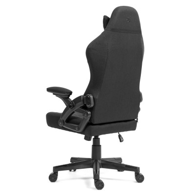 Fotel Gamingowy DELAGEAR G 404 Czarny Materiałowy - profil tył