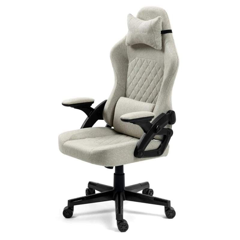 Fotel Gamingowy DELAGEAR G 404 Beżowy Materiałowy