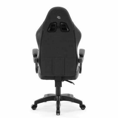 Fotel Gamingowy DELAGEAR G 300 Czarny Materiałowy - widok z tyłu
