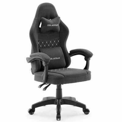 Fotel Gamingowy DELAGEAR G 300 Czarny Materiałowy
