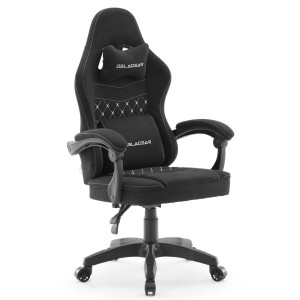Fotel Gamingowy DELAGEAR G 300 Czarny Tkanina Leathaire