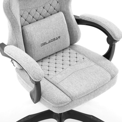 Fotel Gamingowy DELAGEAR G 300 Szary Materiałowy