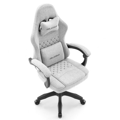 Fotel Gamingowy DELAGEAR G 300 Szary Materiałowy