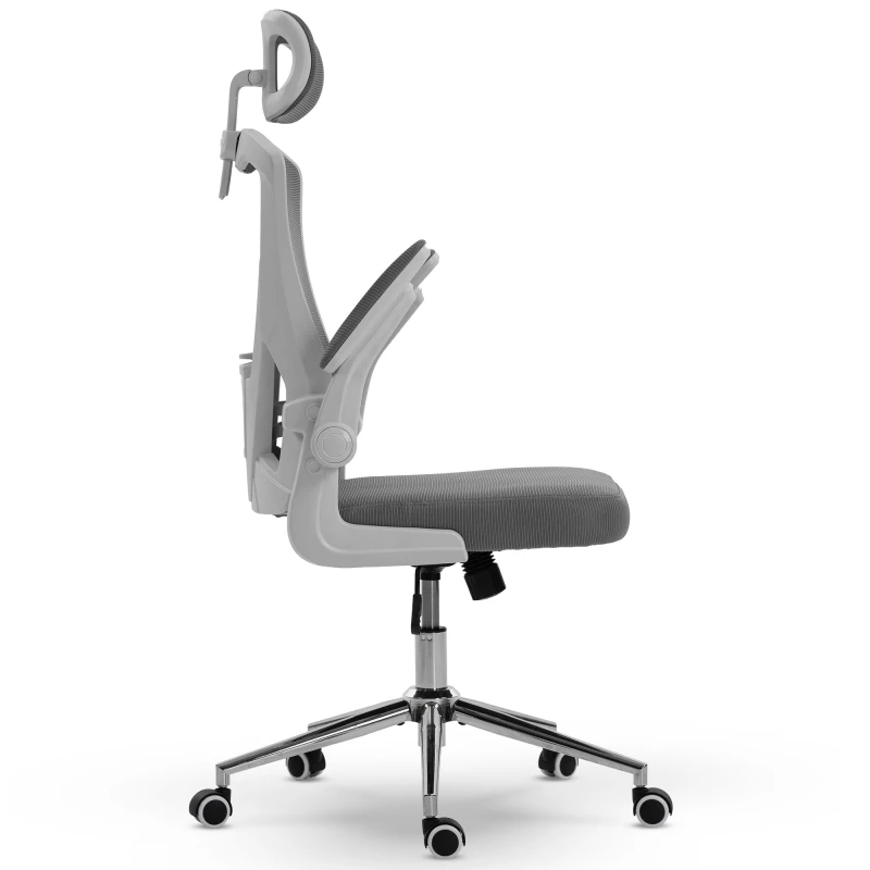 Fotel Ergonomiczny Biurowy DELAGEAR M 330 Szaro-Biały