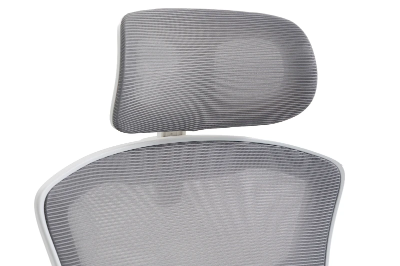 Fotel Ergonomiczny Biurowy DELAGEAR M 330 Szaro-Biały