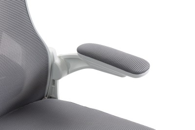 Fotel Ergonomiczny Biurowy DELAGEAR M 330 Szaro-Biały