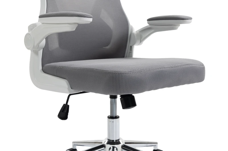 Fotel Ergonomiczny Biurowy DELAGEAR M 330 Szaro-Biały