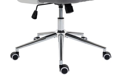 Fotel Ergonomiczny Biurowy DELAGEAR M 330 Szaro-Biały