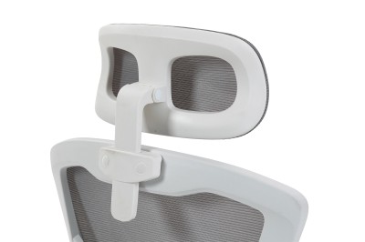 Fotel Ergonomiczny Biurowy DELAGEAR M 330 Szaro-Biały