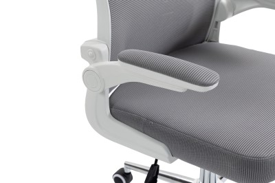 Fotel Ergonomiczny Biurowy DELAGEAR M 330 Szaro-Biały