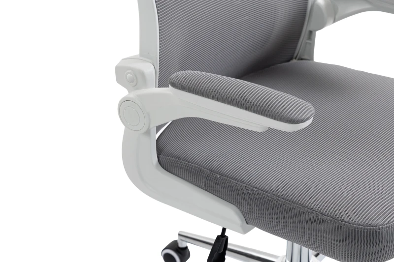 Fotel Ergonomiczny Biurowy DELAGEAR M 330 Szaro-Biały