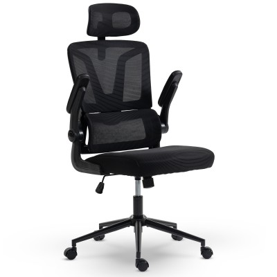 Fotel Ergonomiczny Biurowy DELAGEAR M 350 Czarny