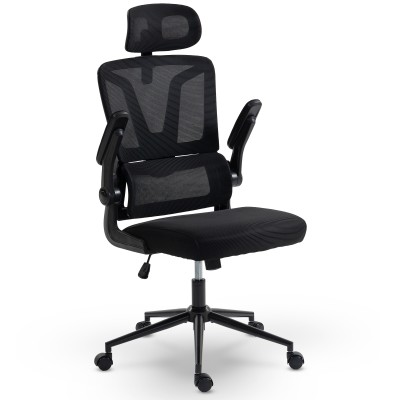 Fotel Ergonomiczny Biurowy DELAGEAR M 350 Czarny