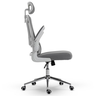 Fotel Ergonomiczny Biurowy DELAGEAR M 350 Szaro-Biały