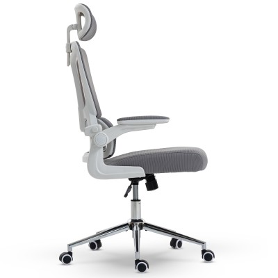 Fotel Ergonomiczny Biurowy DELAGEAR M 350 Szaro-Biały