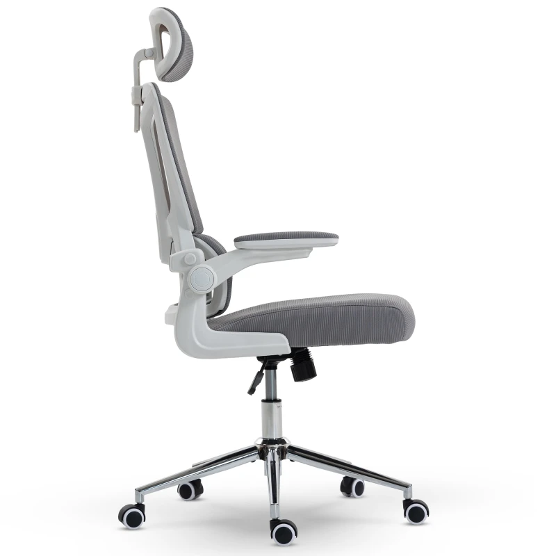 Fotel Ergonomiczny Biurowy DELAGEAR M 350 Szaro-Biały