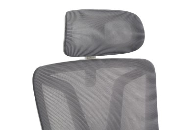 Fotel Ergonomiczny Biurowy DELAGEAR M 350 Szaro-Biały