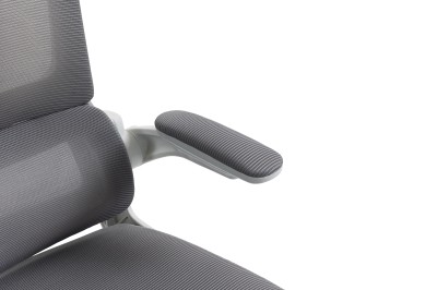 Fotel Ergonomiczny Biurowy DELAGEAR M 350 Szaro-Biały