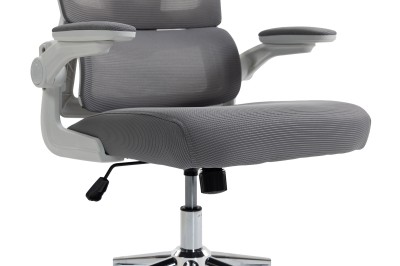 Fotel Ergonomiczny Biurowy DELAGEAR M 350 Szaro-Biały