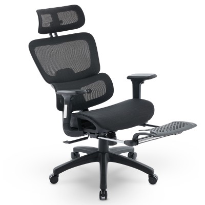 Fotel Ergonomiczny Biurowy DELAGEAR M Pro 750 Czarny - BLOKADA POCHYLENIA