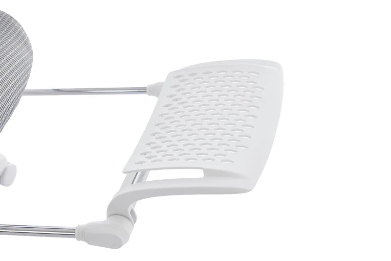 Wysuwany podnóżek fotela ergonomicznego DELAGEAR M Pro 750 szaro-biały