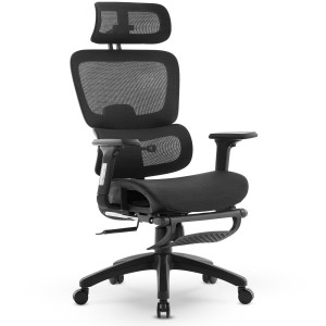 Fotel Ergonomiczny Biurowy DELAGEAR M Pro 750 Czarny