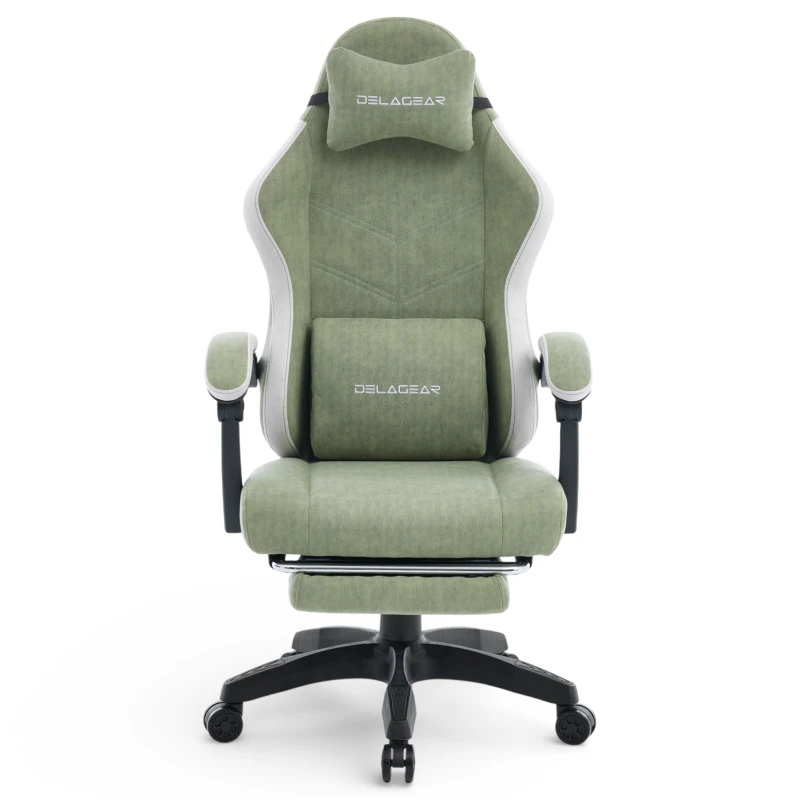 Fotel Gamingowy Delagear G 325 Zielony Materiałowy