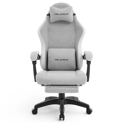 Fotel Gamingowy Delagear G 325 Szary Materiałowy