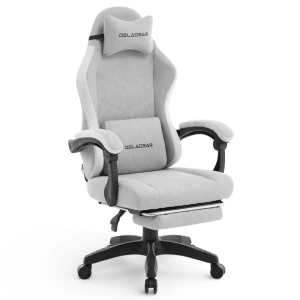 Fotel Gamingowy Delagear G 325 Szary Materiałowy
