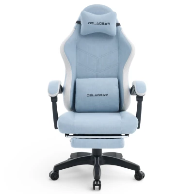 Fotel Gamingowy Delagear G 325 Niebieski Materiałowy