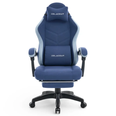 Fotel Gamingowy Delagear G 325 Ciemnoniebieski Materiałowy