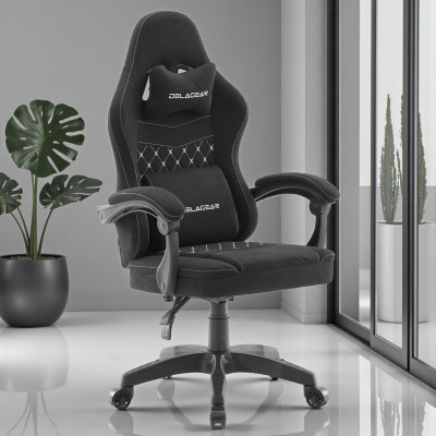 Fotel Gamingowy DELAGEAR G 300 Czarny Tkanina Leathaire