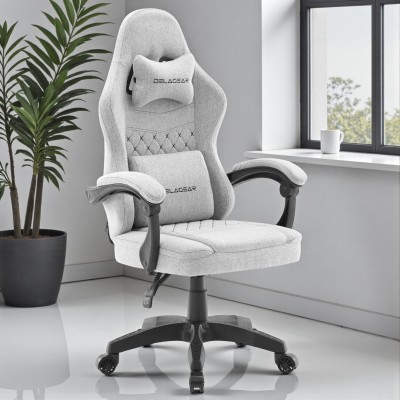 Fotel Gamingowy DELAGEAR G 300 Szary Materiałowy