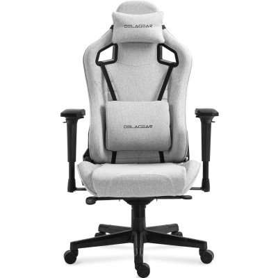 Fotel Gamingowy DELAGEAR G 808 Szary Materiałowy