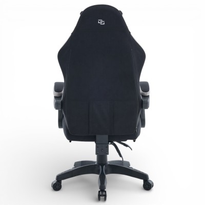 Fotel Gamingowy Delagear G 325 Czarny Materiałowy - widok z tyłu