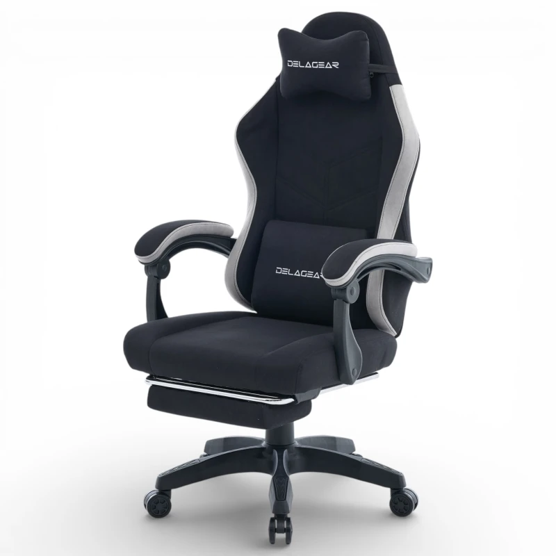 Fotel Gamingowy Delagear G 325 Czarny Materiałowy