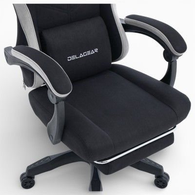 Fotel Gamingowy Delagear G 325 Czarny Materiałowy - siedzisko