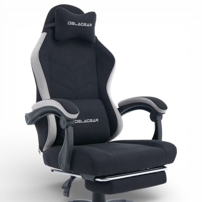 Fotel Gamingowy Delagear G 325 Czarny Materiałowy