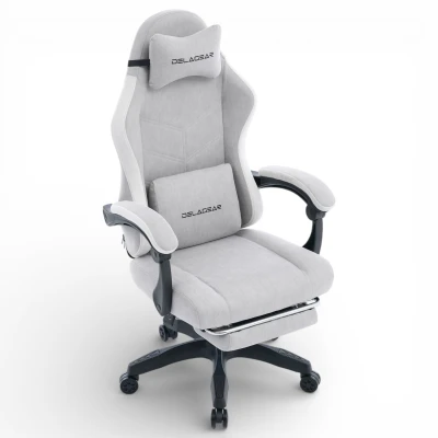 Fotel Gamingowy Delagear G 325 Szary Materiałowy