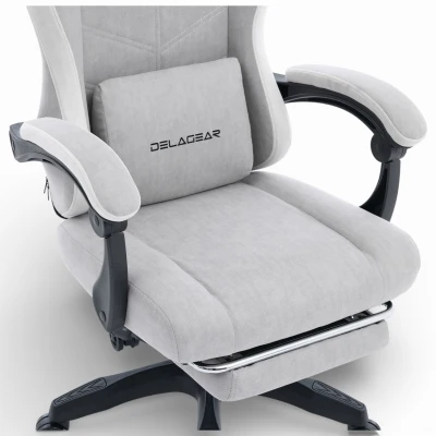 Fotel Gamingowy Delagear G 325 Szary Materiałowy