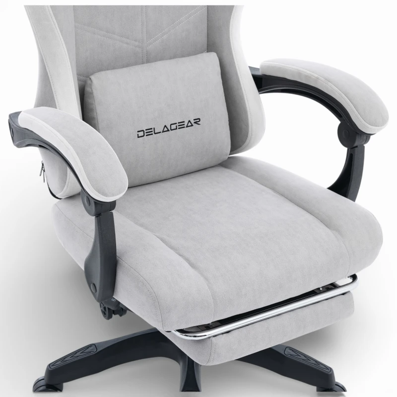Fotel Gamingowy Delagear G 325 Szary Materiałowy